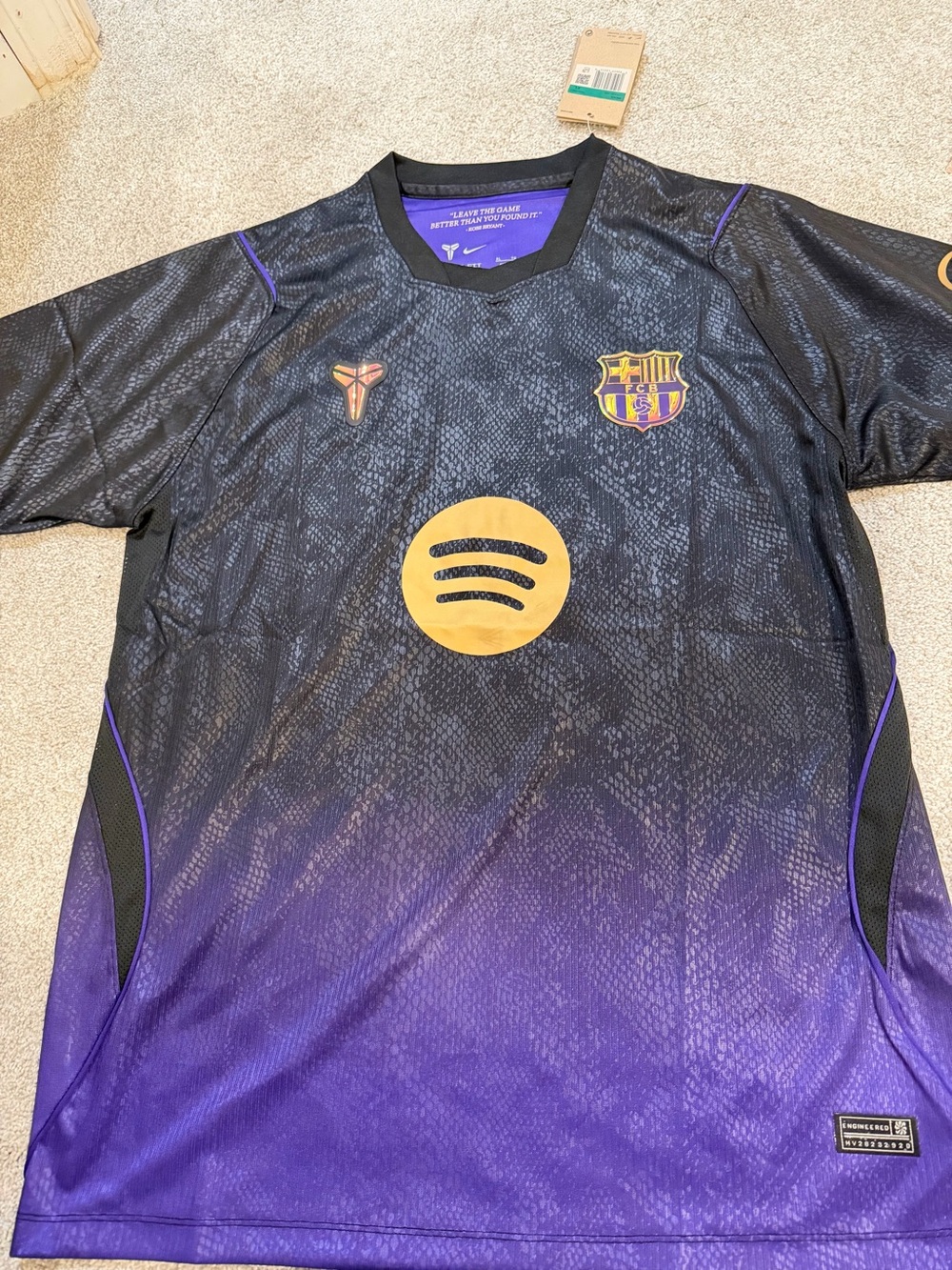Nike FC Barcelona 26/27 away Kobe jersey slim fit soccer jersey (size up)
